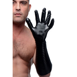 Master Series Gant Long Texturé Pleasure Fister Noir